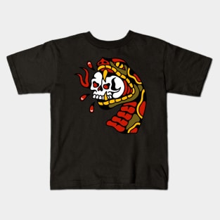 Snake skull Kids T-Shirt